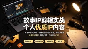 故事IP剪辑实战|零基础全能创作课程,解锁多赛道拍摄剪辑技巧,轻松打造个人优质IP内容-宝藏屋创业网