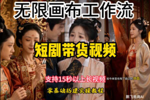 无限画布工作流制作短剧带货视频支持制作15秒以上视频,实操搭建教学,看完教程小白也能轻松搭建-宝藏屋创业网
