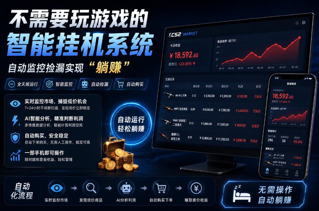 不用玩游戏的游戏搬砖项目，无需自己挂G，无需购买任何额外设备，所有数据支持任何形式验证【揭秘】-宝藏屋创业网