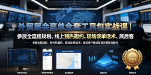 外贸展会赢单全套工具包实战课|参展全流程规划、线上预热邀约、现场谈单话术、展后客户跟进复盘完整落地教程-宝藏屋创业网
