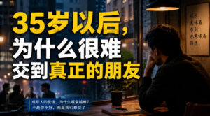 付费文章:35岁以后,为什么很难交到真正的朋友-宝藏屋创业网
