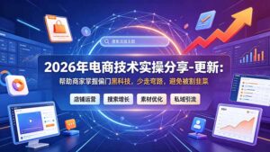 2026年电商技术实操分享-更新7月:帮助商家掌握偏门黑科技,少走弯路,避免被割韭菜-宝藏屋创业网
