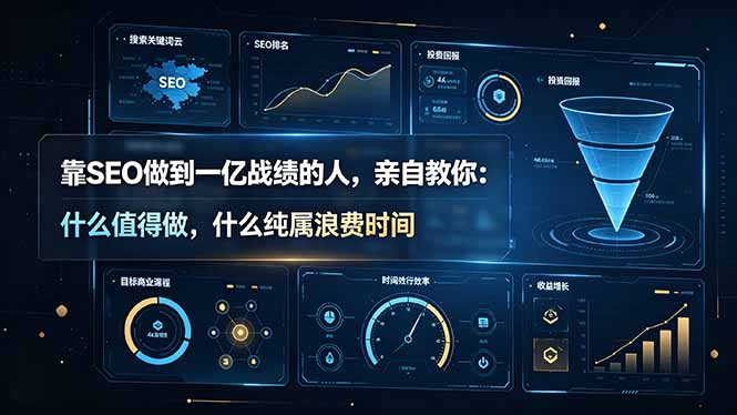 靠SEO做到一亿战绩的人，亲自教你：什么值得做，什么纯属浪费时间【原创双语字幕】-宝藏屋创业网