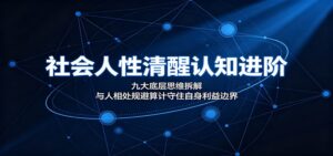 社会人性清醒认知进阶:九大底层思维拆解,与人相处规避算计守住自身利益边界-宝藏屋创业网