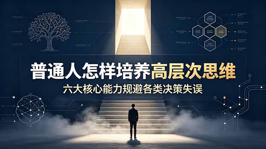 付费文章：普通人怎样培养高层次思维，六大核心能力规避各类决策失误-宝藏屋创业网