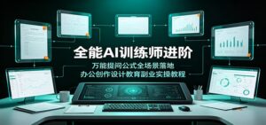 全能AI训练师进阶:万能提问公式全场景落地,办公创作设计教育副业实操教程-宝藏屋创业网