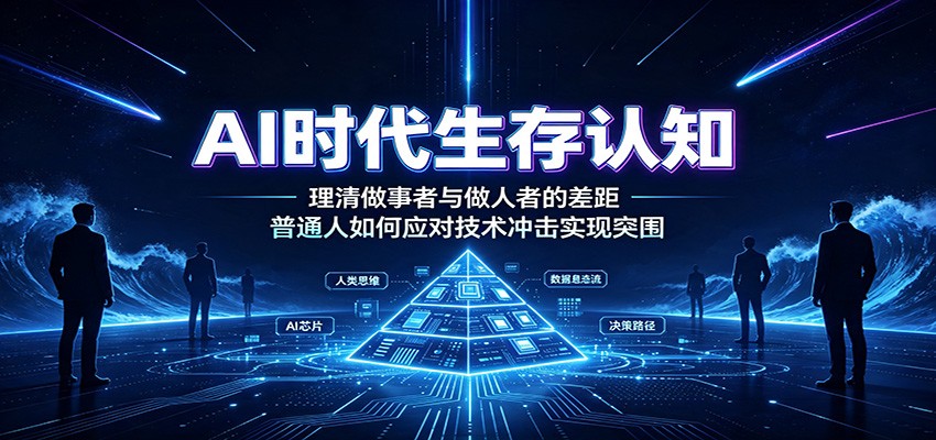 AI时代生存认知：理清做事者与做人者的差距，普通人如何应对技术冲击实现突围-宝藏屋创业网