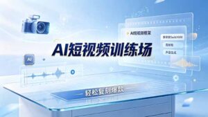 老陈AI短视频训练场：AI短视频框架+换背景SwitchXAI+首尾帧+声音生成，轻松复刻爆款-宝藏屋创业网
