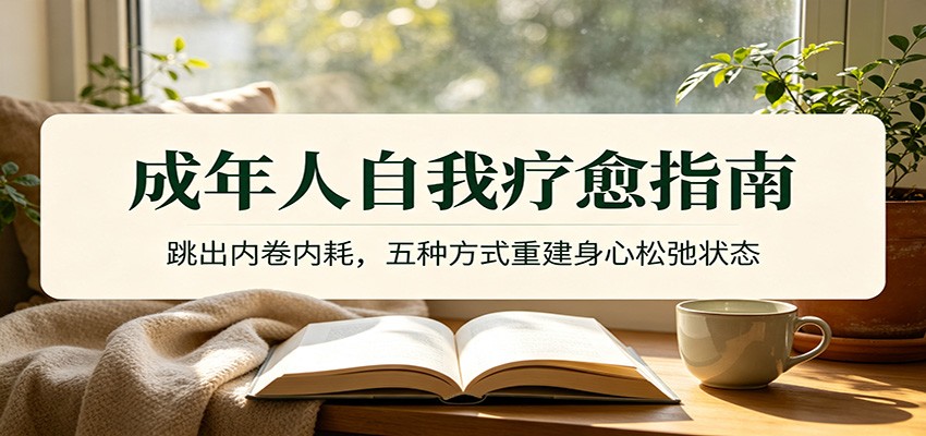 成年人自我疗愈指南：跳出内卷内耗，五种方式重建身心松弛状态-宝藏屋创业网