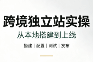 跨境独立站实操：从本地搭建到上线-宝藏屋创业网