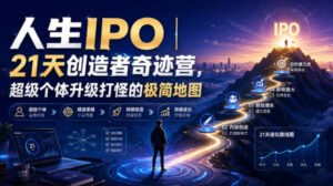 人生IPO︱21天创造者奇迹营,超级个体升级打怪的极简地图-宝藏屋创业网
