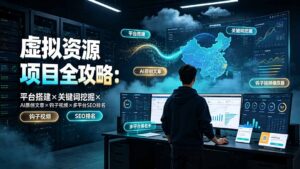 虚拟资源项目全攻略:平台搭建×关键词挖掘×AI原创文章×钩子视频×多平台SEO排名-宝藏屋创业网