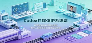 Codex自媒体IP系统课：IP诊断Skill打造爆款复刻，数字人视频多平台自动发布实操-宝藏屋创业网
