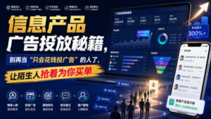 信息产品广告投放秘籍,别再当“只会花钱投广告”的人了,让陌生人抢着为你买单【原创双语字幕】-宝藏屋创业网