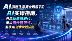 AI搞定生意商业场景下的AI实操指南,开启新生意时代,重构增长新范式,解锁AI时代决胜法则【文档】-宝藏屋创业网