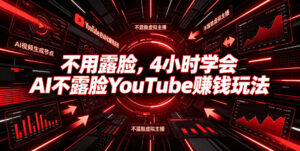 不用露脸，4小时学会AI不露脸YouTube賺钱玩法【原创双语字幕】-宝藏屋创业网
