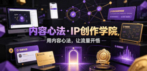 内容心法·IP创作学院，用内容心法，让流量开悟-宝藏屋创业网