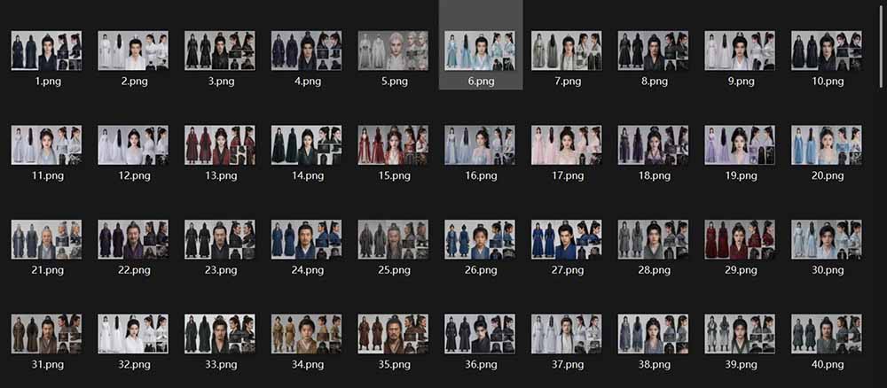 图片[3]-200个仙侠玄幻仿真人素材◆10男主×10女主×180配角，4K资料卡+AI生图提示词，漫剧必备-宝藏屋创业网
