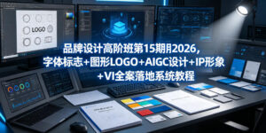 品牌设计高阶班第15期2026,字体标志+图形LOGO+AIGC设计+IP形象+VI全案落地系统教程-宝藏屋创业网