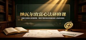 纳瓦尔致富心法研修课：拆解10条核心财富逻辑，理清不靠内卷实现被动收入的成长路径-宝藏屋创业网