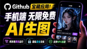 Github宝藏应用!手机端无限免费AI生图,纯本地离线运行,支持NPU加速斩获3.1k stars,local-dream-宝藏屋创业网