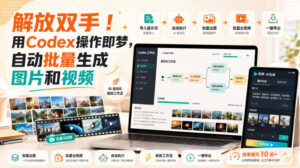 解放双手！用Codex操作即梦，自动批量生成图片和视频-宝藏屋创业网