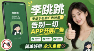 李跳跳内置规则版，安卓手机拒绝app开屏广告，让app更干净-宝藏屋创业网
