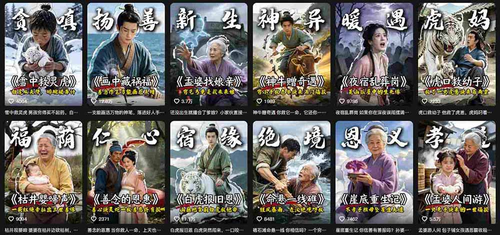 图片[3]-抖音AI民间故事账号实战！67W粉丝博主拆解起号、文案、画面与剪辑，分享伙伴计划及广告变现路径，月入10000+-宝藏屋创业网