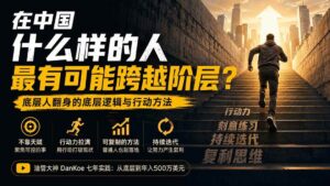 (20083期)付费文章:在中国什么样的人最有可能跨越阶层?底层人翻身的方法!-宝藏屋创业网
