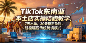 TikTok东南亚本土店实操陪跑教学,7天出单,30天稳定盈利,轻松碾压传统跨境模式(更新0819)-宝藏屋创业网