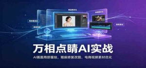 万相点睛AI实战:AI画面局部重绘,瑕疵修复改图,电商视频素材优化-宝藏屋创业网