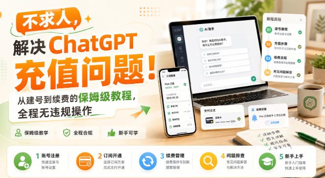 不求人，解决ChatGPT充值问题！从建号到续费的保姆级教程，全程无违规操作-宝藏屋创业网