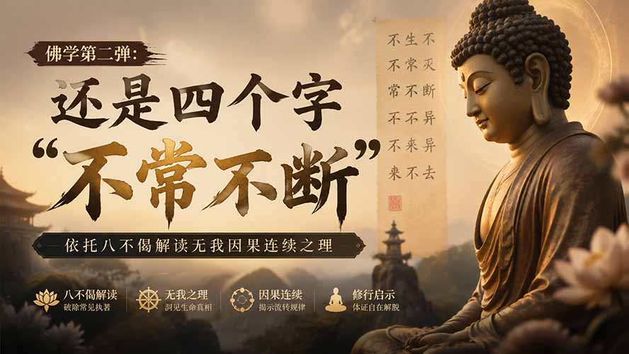 图片[2]-付费文章：佛学第二弹：还是四个字“不常不断”依托八不偈解读无我因果连续之理-宝藏屋创业网