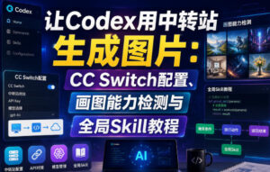 让Codex用中转站生成图片:CC Switch配置、画图能力检测与全局Skill教程-宝藏屋创业网