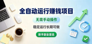 全自动运行賺钱项目，无需手动操作，稳定运行长期可做，新手副业首选【揭秘】-宝藏屋创业网