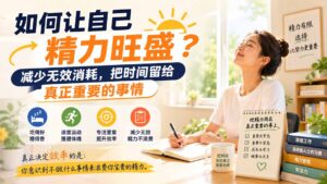 付费文章:如何让自己精力旺盛?减少无效消耗,把时间留给真正重要的事情-宝藏屋创业网