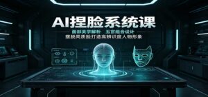 AI捏脸系统课:面部美学解析,五官组合设计,摆脱同质脸打造高辨识度人物形象-宝藏屋创业网