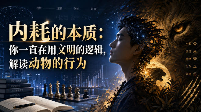 付费文章：内耗的本质：你一直在用文明的逻辑，解读动物的行为-宝藏屋创业网
