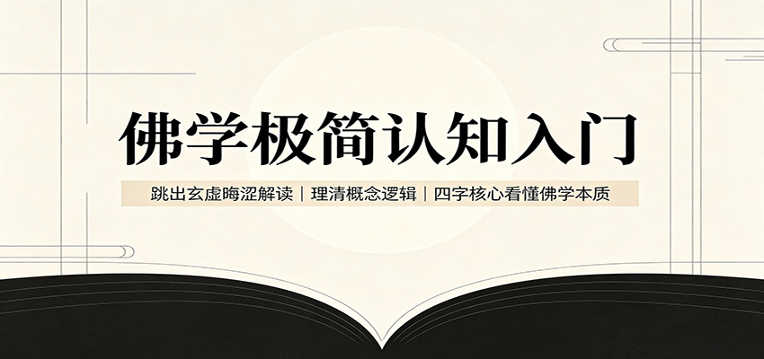 佛学极简认知入门：跳出玄虚晦涩解读，理清概念逻辑，四字核心看懂佛学本质-宝藏屋创业网