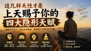 付费文章：这几样天性才是上天赐予你的四大隐形天赋-宝藏屋创业网