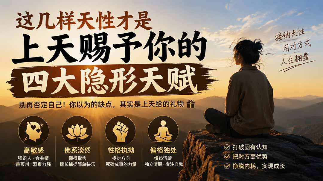 付费文章：这几样天性才是上天赐予你的四大隐形天赋-宝藏屋创业网