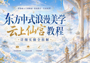东方中式浪漫美学云上仙宫教程,详细实操全拆解-宝藏屋创业网