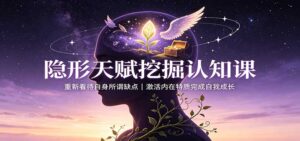 隐形天赋挖掘认知课:重新看待自身所谓缺点,激活内在特质完成自我成长-宝藏屋创业网
