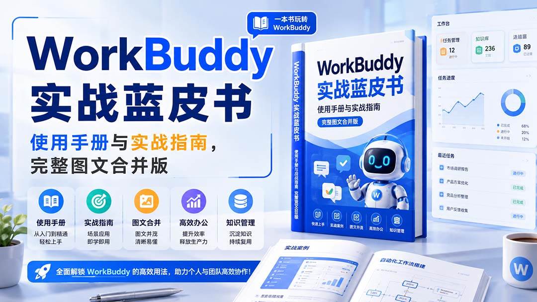 （20106期）WorkBuddy实战蓝皮书，使用手册与实战指南，完整图文合并版-宝藏屋创业网