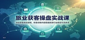 旅业获客操盘实战课:深挖获客底层逻辑,依靠攻略内容搭建旅游行业稳定引流体系-宝藏屋创业网