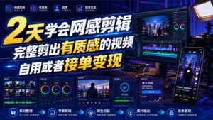 2天学会网感剪辑,完整剪出有质感的视频,自用或者接单变现-宝藏屋创业网