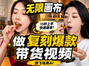 无限画布实操教程,搭一个炸裂级黑科技工作流——一键复刻爆款带货视频-宝藏屋创业网