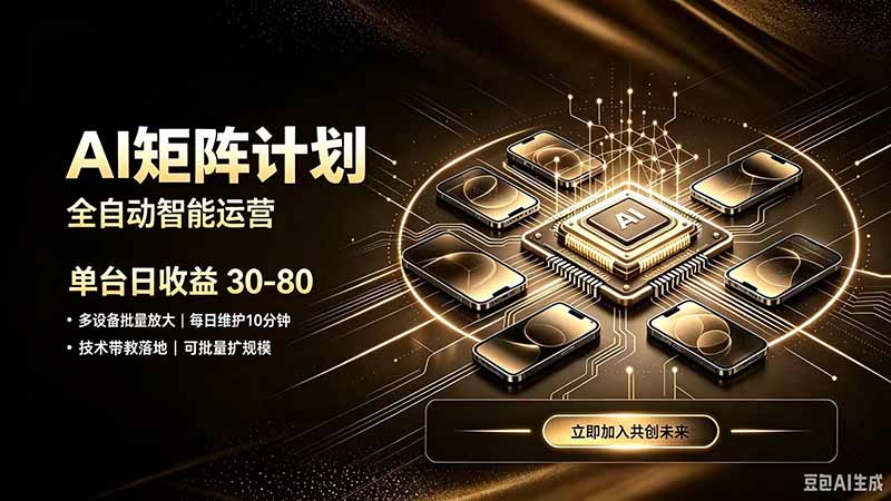 AI智能对话，矩阵规模化创业，全程技术扶持，长久稳定，日入800+-宝藏屋创业网
