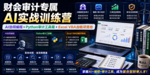 财会审计专属AI实战训练营｜AI协同编程+Python审计工具箱+Excel VBA加载项落地（更新0816）-宝藏屋创业网