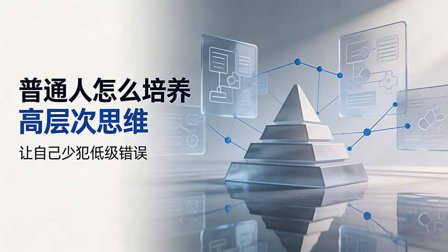 付费文章:普通人怎么培养高层次思维,让自己少犯低级错误-宝藏屋创业网